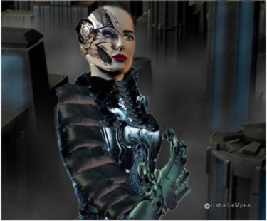 Digital Arts titled "Femme Cyborg 05" by Katia Lempka, Original Artwork