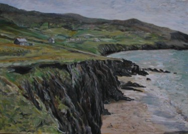 Painting titled "Irish Coast near Di…" by Katie O'Looney, Original Artwork