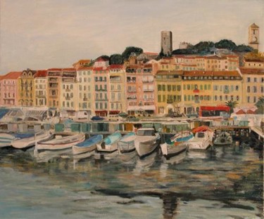 Painting titled "Cannes waterfront J…" by Katie O'Looney, Original Artwork