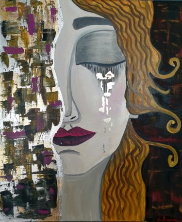 Картина под названием "Freya" - Ekaterina Adamova, Подлинное произведение искусства, Масло