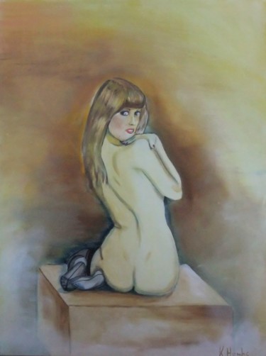 Malerei mit dem Titel "ein schöner Rücken.…" von Katja Humbs, Original-Kunstwerk, Acryl