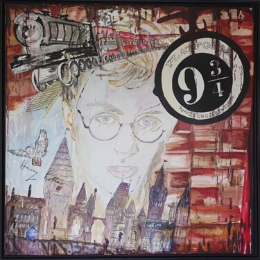 Malerei mit dem Titel "Harry Potter" von Katja M. Zippo, Original-Kunstwerk, Acryl