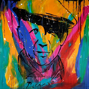 Картина под названием "Pablo Picasso" - Katja M. Zippo, Подлинное произведение искусства, Акрил