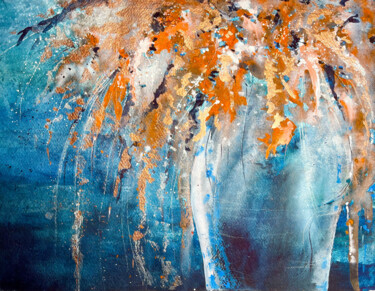 Peinture intitulée "Vase" par Katja Vollmer, Œuvre d'art originale, Aquarelle