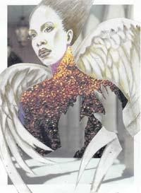 Drawing titled "first angel" by Michael Stitts, Original Artwork