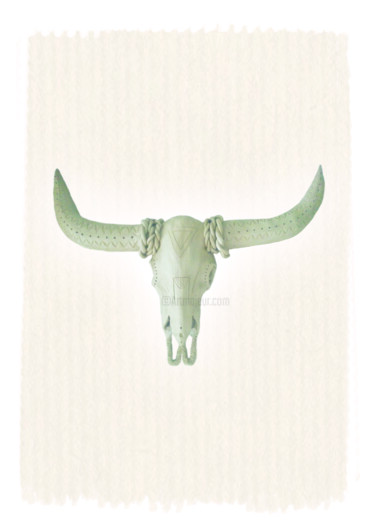 Sculpture intitulée "bull1.jpg" par Katonah, Œuvre d'art originale, Céramique