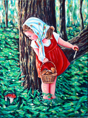 Painting titled "UNEXPECTED FIND" by Katreen Queen, Original Artwork