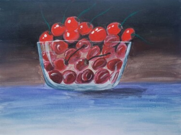 Картина под названием "Cherry" - Ekaterina Goncharenko, Подлинное произведение искусства, Акрил