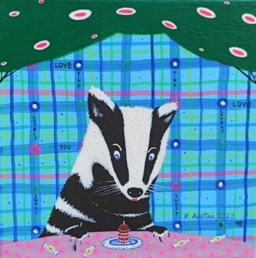 Peinture intitulée "It's So Yummy!" par Katrina Avotina, Œuvre d'art originale, Acrylique