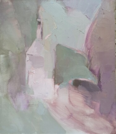 Painting titled "Petersburg pink" by Katrin Rymsha, Original Artwork, Oil Mounted on Wood Panel