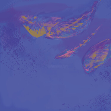 Arte digitale intitolato "Indigo Pisces.Unman…" da Katrin Rymsha, Opera d'arte originale, Pittura digitale