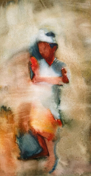Ζωγραφική με τίτλο "Sunny Boy" από Katrin Rymsha, Αυθεντικά έργα τέχνης, Ακουαρέλα