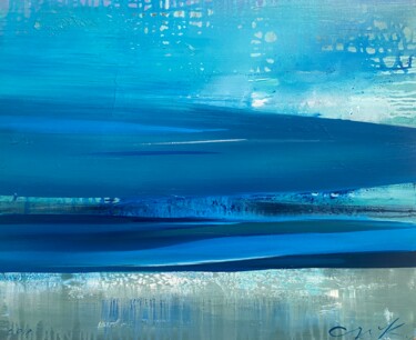 "Blue state" başlıklı Tablo Katsiaryna Sumarava tarafından, Orijinal sanat, Petrol Ahşap Sedye çerçevesi üzerine monte edilm…