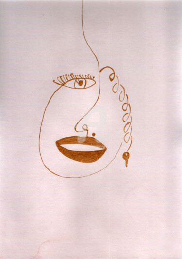 Peinture intitulée "Embrasse mes lèvres…" par Katwrina Golban, Œuvre d'art originale, Acrylique