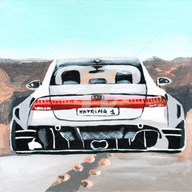 Pintura titulada "Car Audi, 現代藝術 ,202…" por Katwrina Golban, Obra de arte original, Acrílico