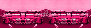 Grafika cyfrowa / sztuka generowana cyfrowo zatytułowany „Pantone car illusion” autorstwa Katwrina Golban, Oryginalna praca,…