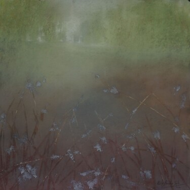 Drawing titled "Brume" by Katy Becchia Sala, Original Artwork, Pastel Mounted on Other rigid panel