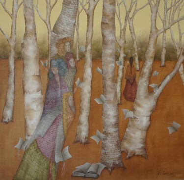 Peinture intitulée "Gabriel Garcia Marq…" par Katy Becchia Sala, Œuvre d'art originale, Huile Monté sur Châssis en bois