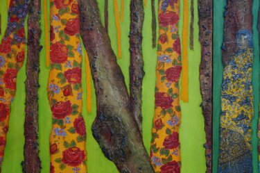 Peinture intitulée "Empreintes" par Katy Becchia Sala, Œuvre d'art originale, Huile