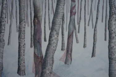 Peinture intitulée "Murmures" par Katy Becchia Sala, Œuvre d'art originale, Huile