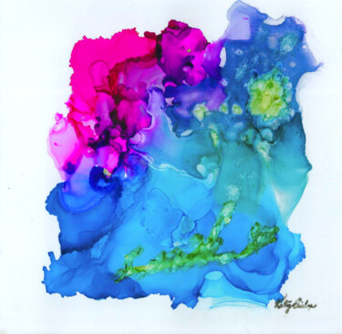Alcohol inks of the ocean - Alcohol Ink Designs by Susan - Paintings &  Prints, Abstract, Organic - ArtPal