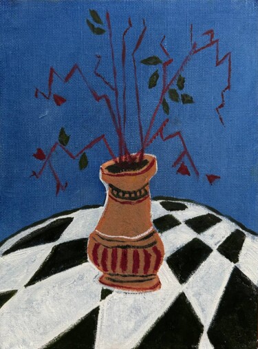 Painting titled "Jug #3" by Katya Lukianova, Original Artwork, Oil