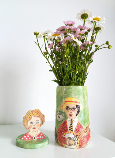 Design intitulée "Vase - Katya M." par Katya M, Œuvre d'art originale, Art de la table