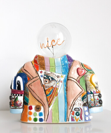 Design intitolato "Lampe de table  - K…" da Katya M, Opera d'arte originale, apparecchio