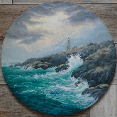 Le dernier espoir Peinture intitulée "Le dernier espoir" par Katia Zhevno, Œuvre d'art originale, Huile Monté sur Autre panneau rigide
