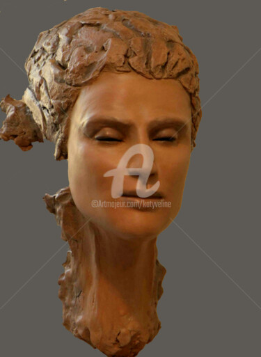 Skulptur mit dem Titel "carpe-diem" von Katyveline Ruiz, Original-Kunstwerk, Keramik