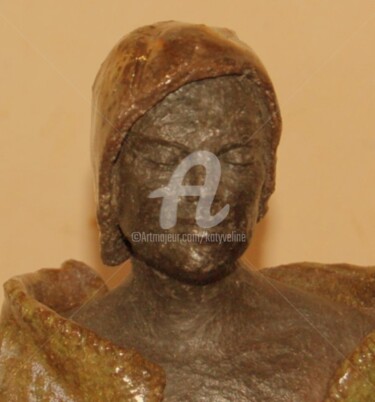 Sculpture titled "el hombre" by Katyveline Ruiz, Original Artwork, Ceramics