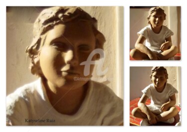 Sculpture titled "Sarah" by Katyveline Ruiz, Original Artwork, Terra cotta