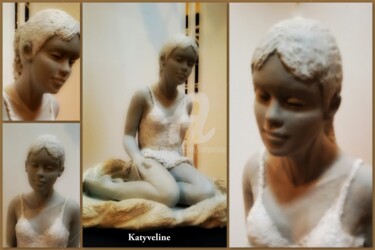 Sculpture titled "Louise 2017 (katyve…" by Katyveline Ruiz, Original Artwork, Terra cotta