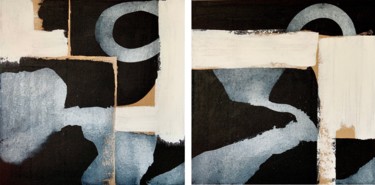 「Abstract no. 3921 X…」というタイトルの絵画 Anita Kaufmannによって, オリジナルのアートワーク, アクリル