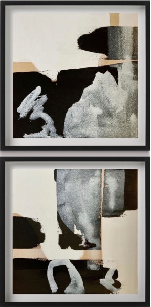 Painting titled "Abstract no. 3021 b…" by Anita Kaufmann, Original Artwork, Acrylic