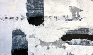 Abstract no. 7021 black and white Pintura titulada "Abstract no. 7021 b…" por Anita Kaufmann, Obra de arte original, Acrílico