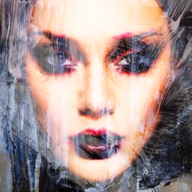 Portrait no. 11620 Digitale Kunst mit dem Titel "Portrait no. 11620" von Anita Kaufmann, Original-Kunstwerk, Acryl