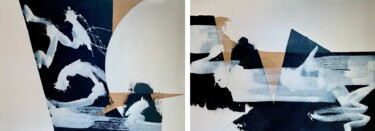 Peinture intitulée "Abstract no. 4422 X…" par Anita Kaufmann, Œuvre d'art originale, Acrylique