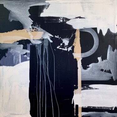 Картина под названием "Abstract no. 4822 b…" - Anita Kaufmann, Подлинное произведение искусства, Акрил