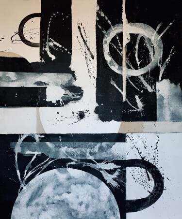 Картина под названием "Abstract no. 1223 b…" - Anita Kaufmann, Подлинное произведение искусства, Акрил