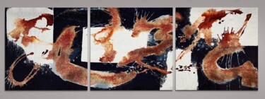 Pintura intitulada "Abstract no. 424 bl…" por Anita Kaufmann, Obras de arte originais, Acrílico