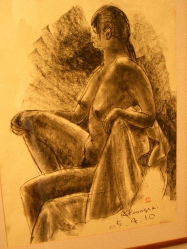 Drawing titled "Nude" by Koushin Kawasaki, Original Artwork