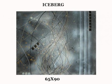 Malerei mit dem Titel "ICEBERG" von Kaÿa, Original-Kunstwerk, Öl