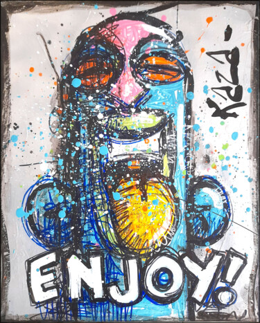 Painting titled "Enjoy !" by Kaza, Original Artwork, Acrylic