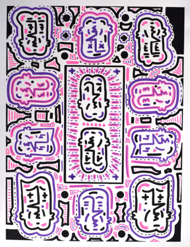 Tekening getiteld "49.3 P B card" door Kazari, Origineel Kunstwerk, Marker