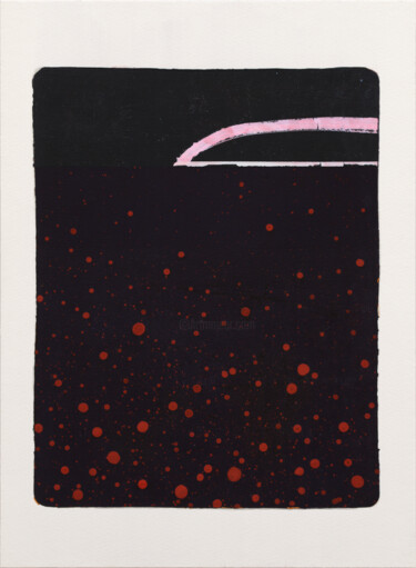 Gravures & estampes intitulée "Night Sea" par Kazuhiro Higashi, Œuvre d'art originale, Monotype