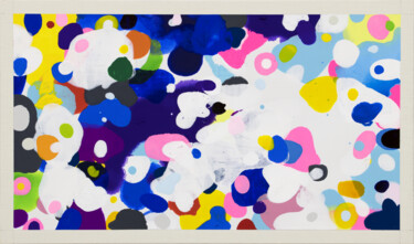Peinture intitulée "Colorful Soup" par Kazuhiro Higashi, Œuvre d'art originale, Acrylique