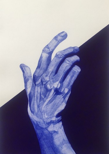 Рисунок под названием "Anatomie V" - Kelly Baillargeault, Подлинное произведение искусства, Шариковая ручка