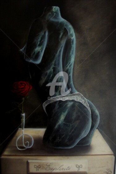 Peinture intitulée "Explicite" par K.Collard, Œuvre d'art originale, Huile