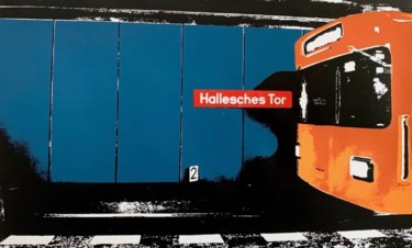 BERLIN U-BAHN Gravures & estampes intitulée "BERLIN U-BAHN" par Kew, Œuvre d'art originale, Sérigraphie